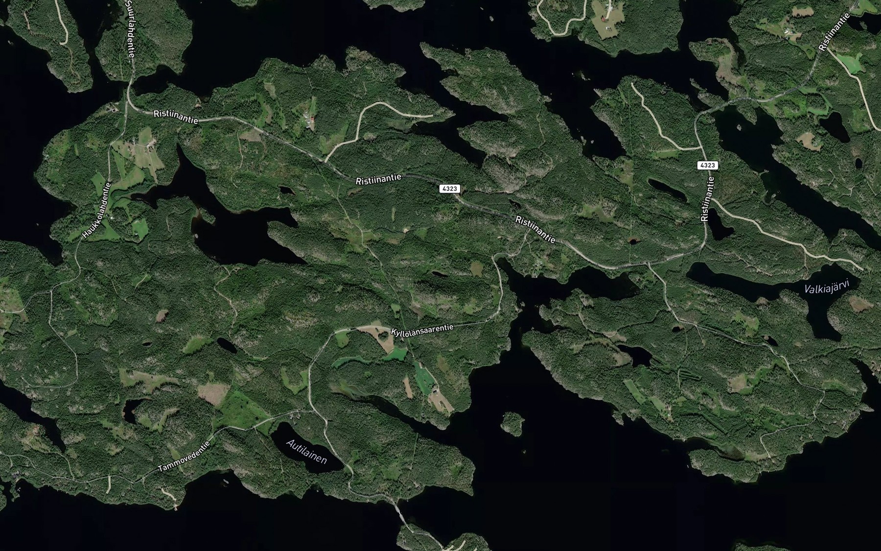 Satellite map of the Karppalampi