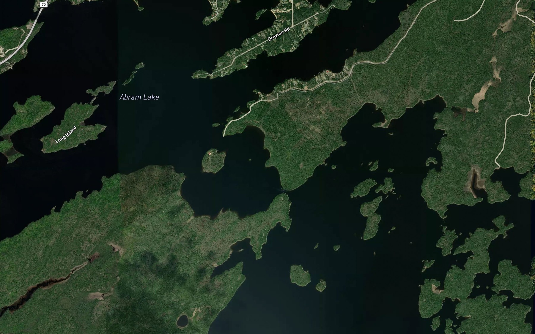 Satellite map of the Abram Rapids