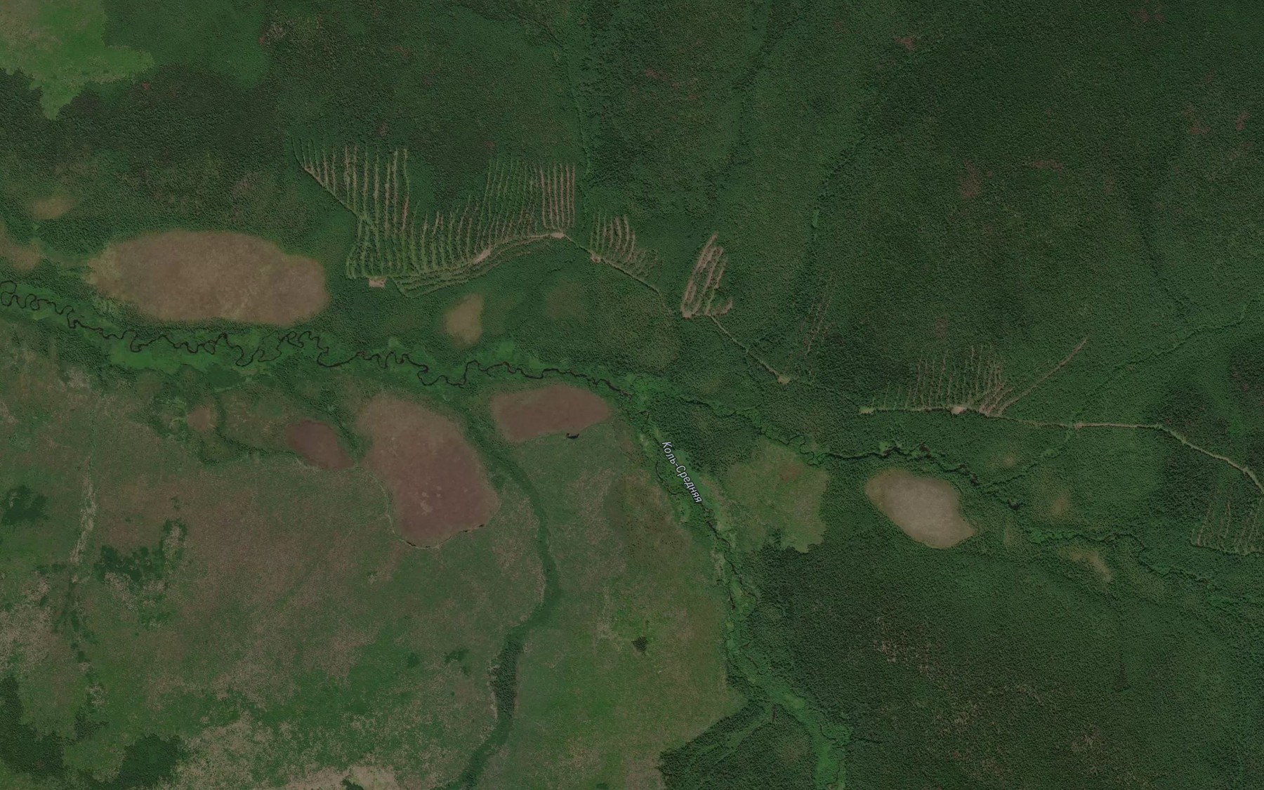 Satellite map of the Kol'-Levaya