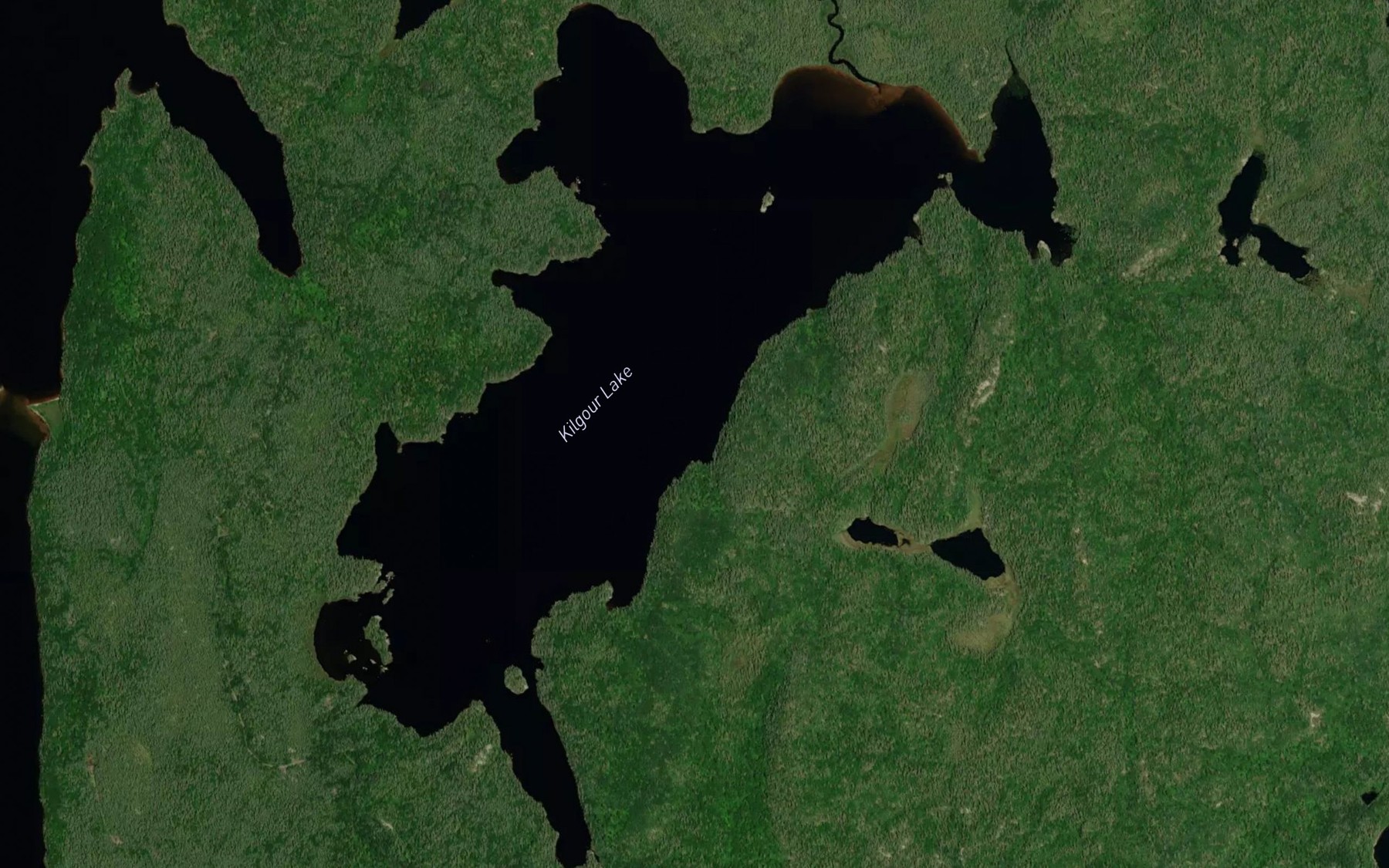 Satellite map of the Kilgour Lake