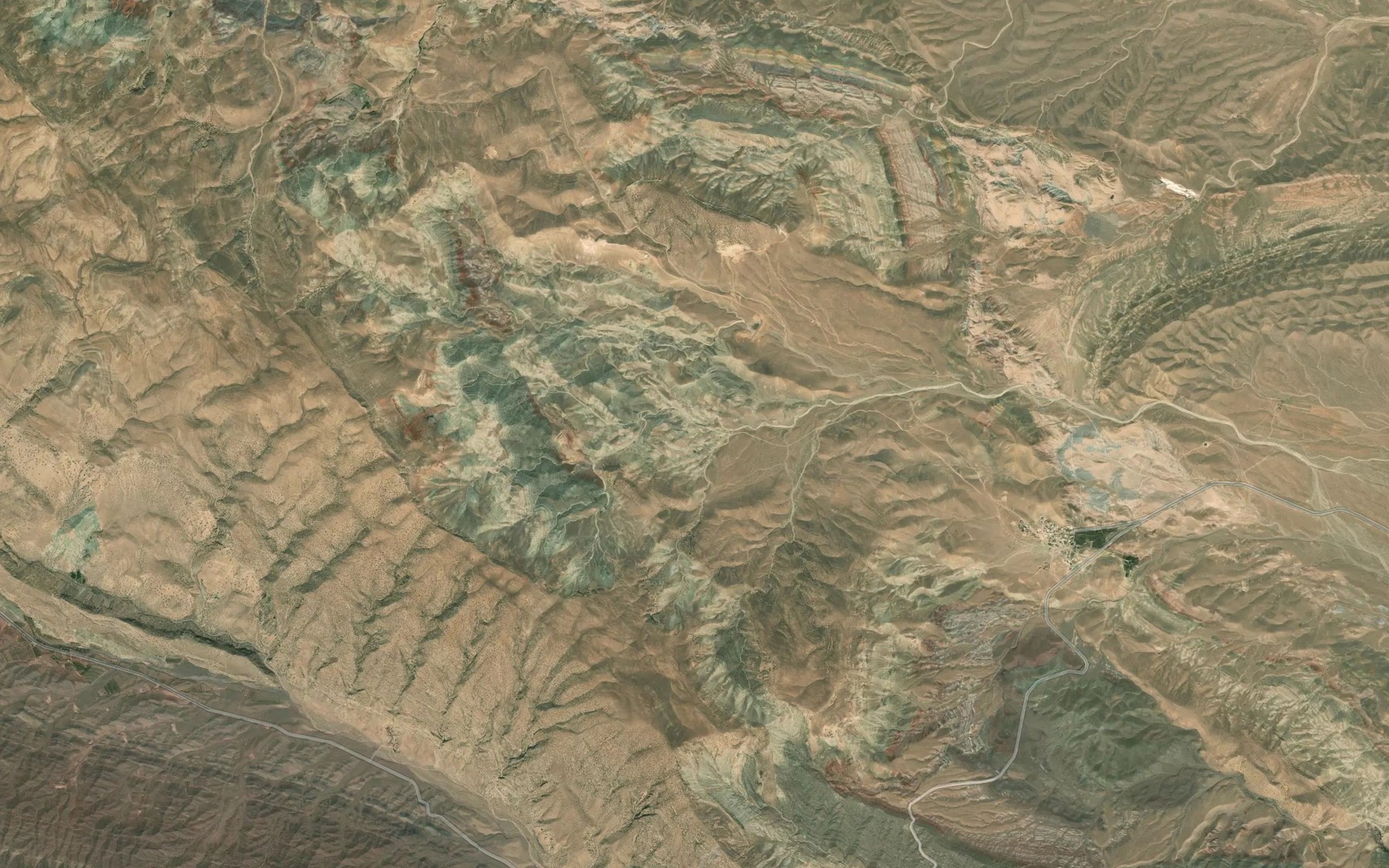 Satellite map of the Cheshmeh-ye Gu-ye Bolagh
