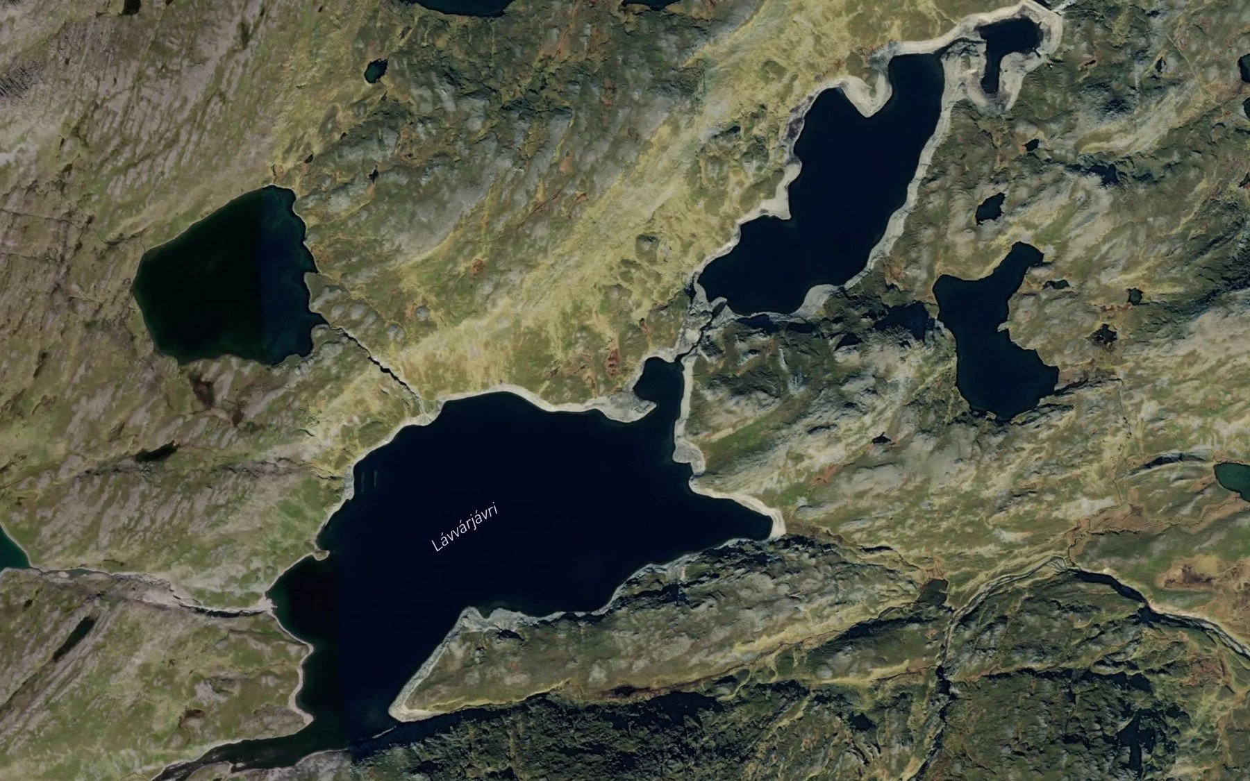 Satellite map of the Lavvarjavrrit