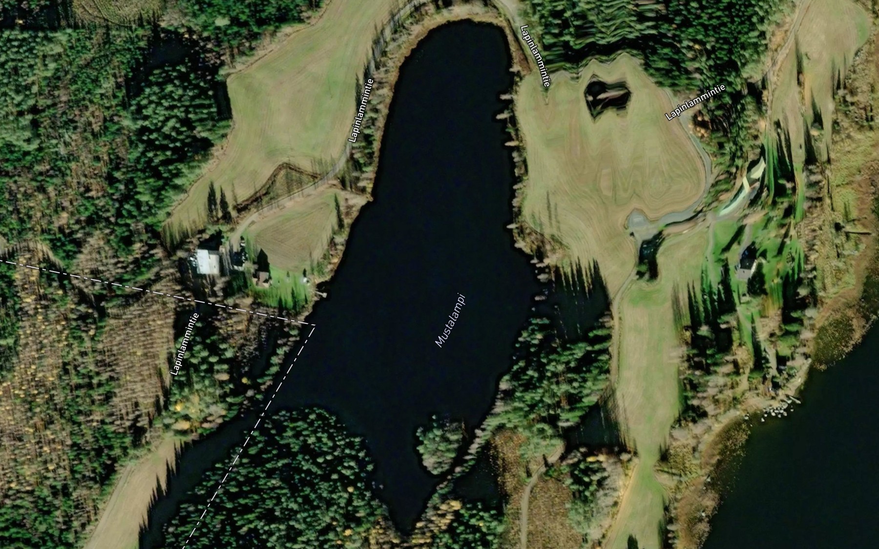 Satellite map of the Mustalampi
