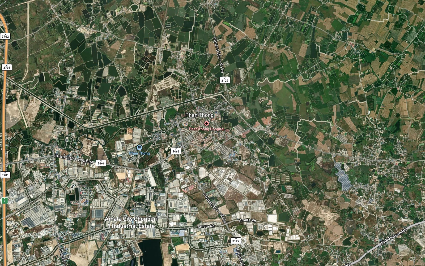 Satellite map of the Khlong Soet