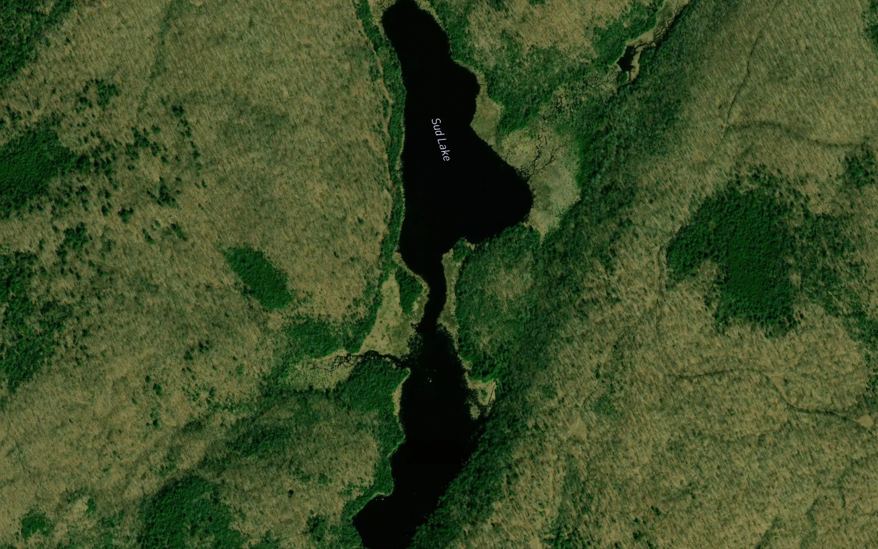 Satellite map of the Sud Lake