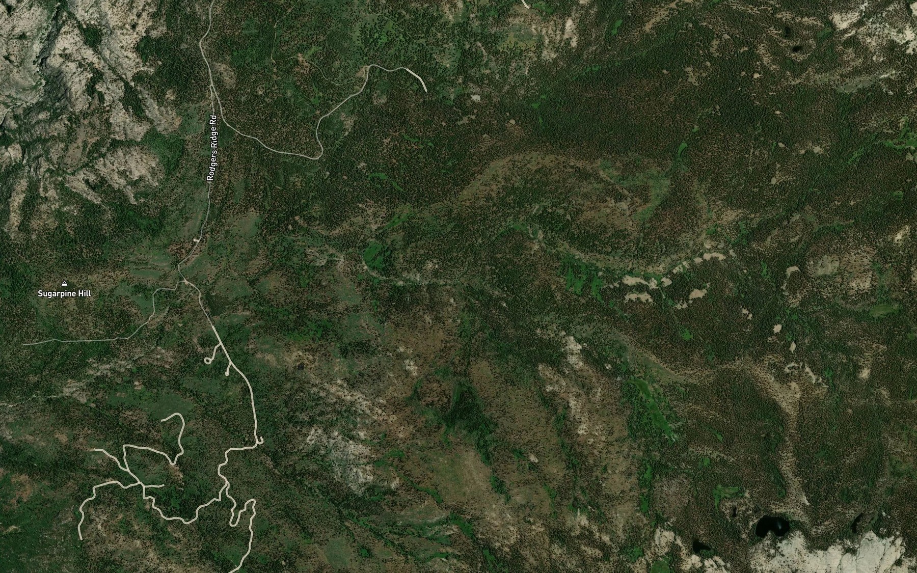Satellite map of the Statham Creek