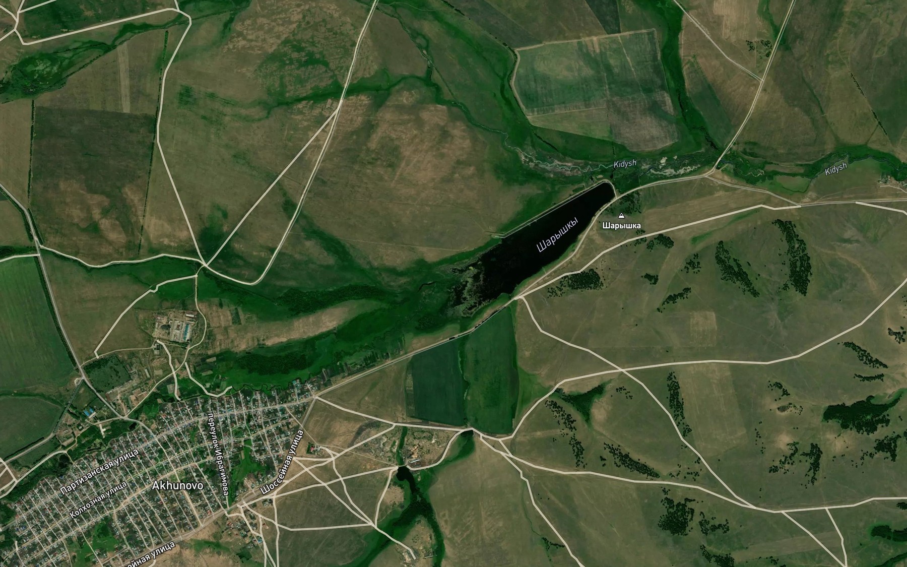 Satellite map of the Yerekly