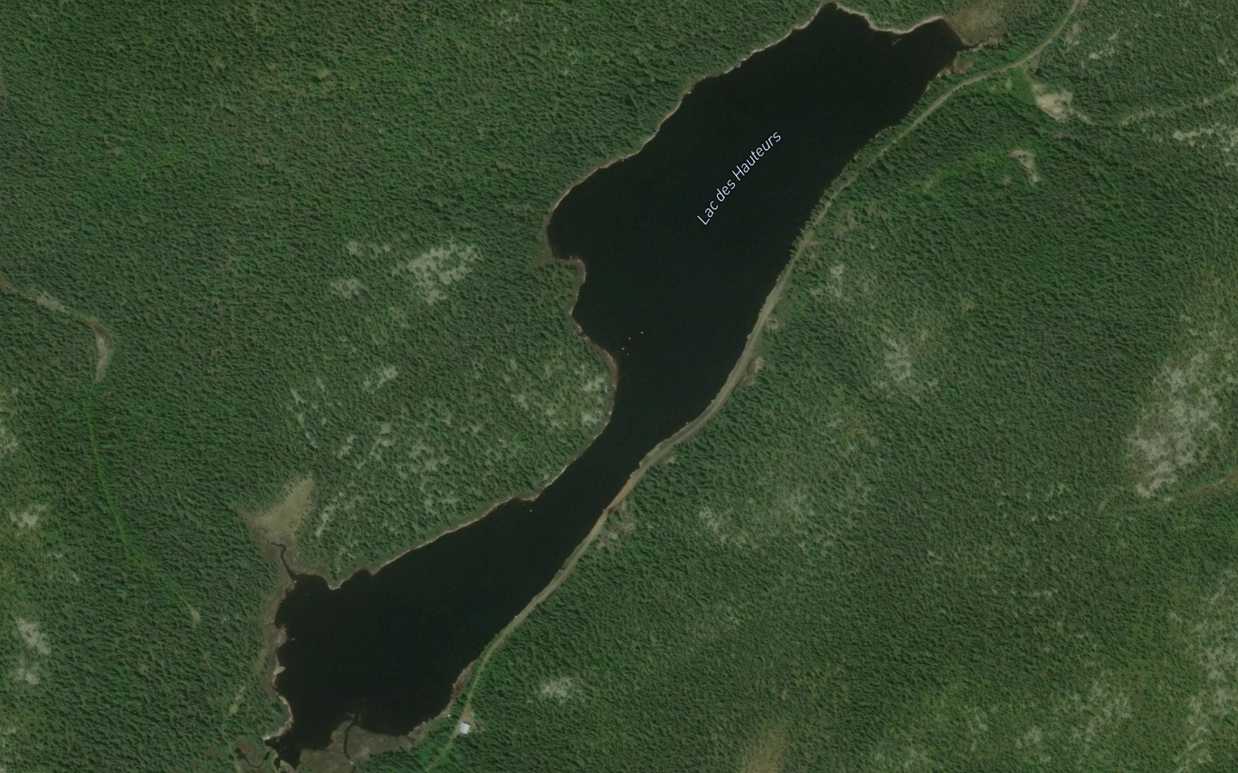 Satellite map of the Lac des Hauteurs