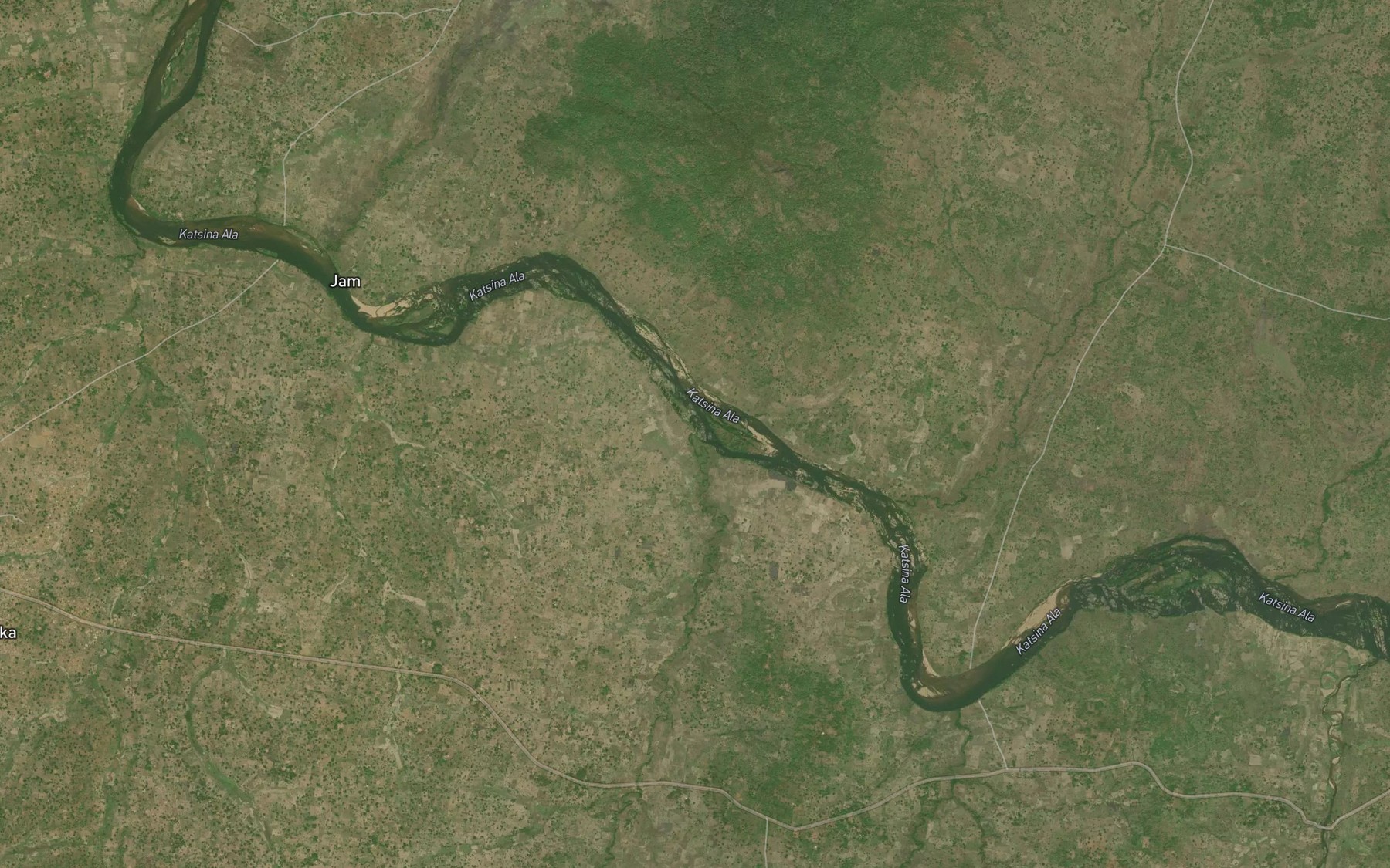 Satellite map of the Mku