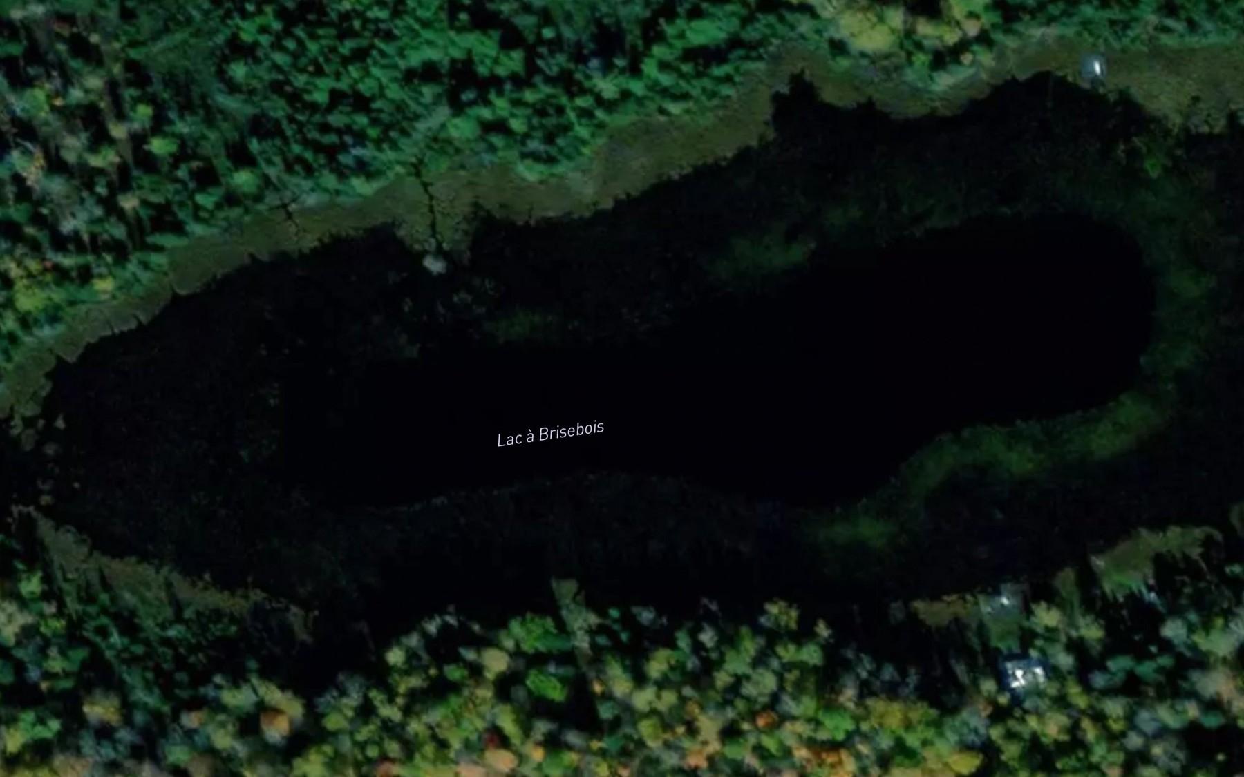 Satellite map of the Lac a Brisebois
