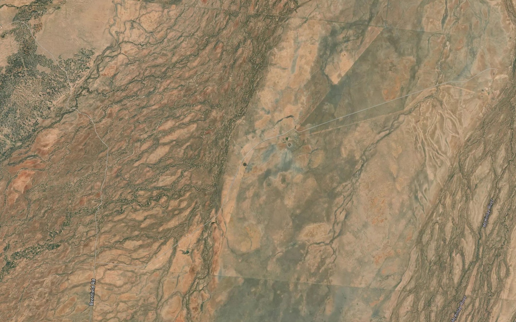 Satellite map of the Rutchillo Creek