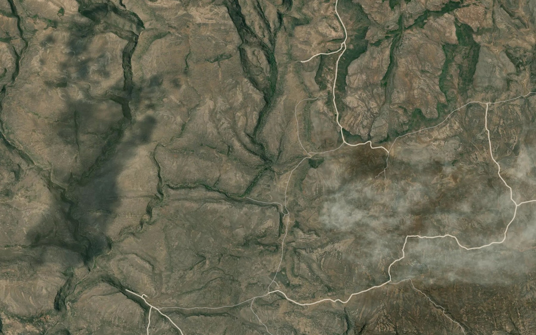 Satellite map of the Tub Spring