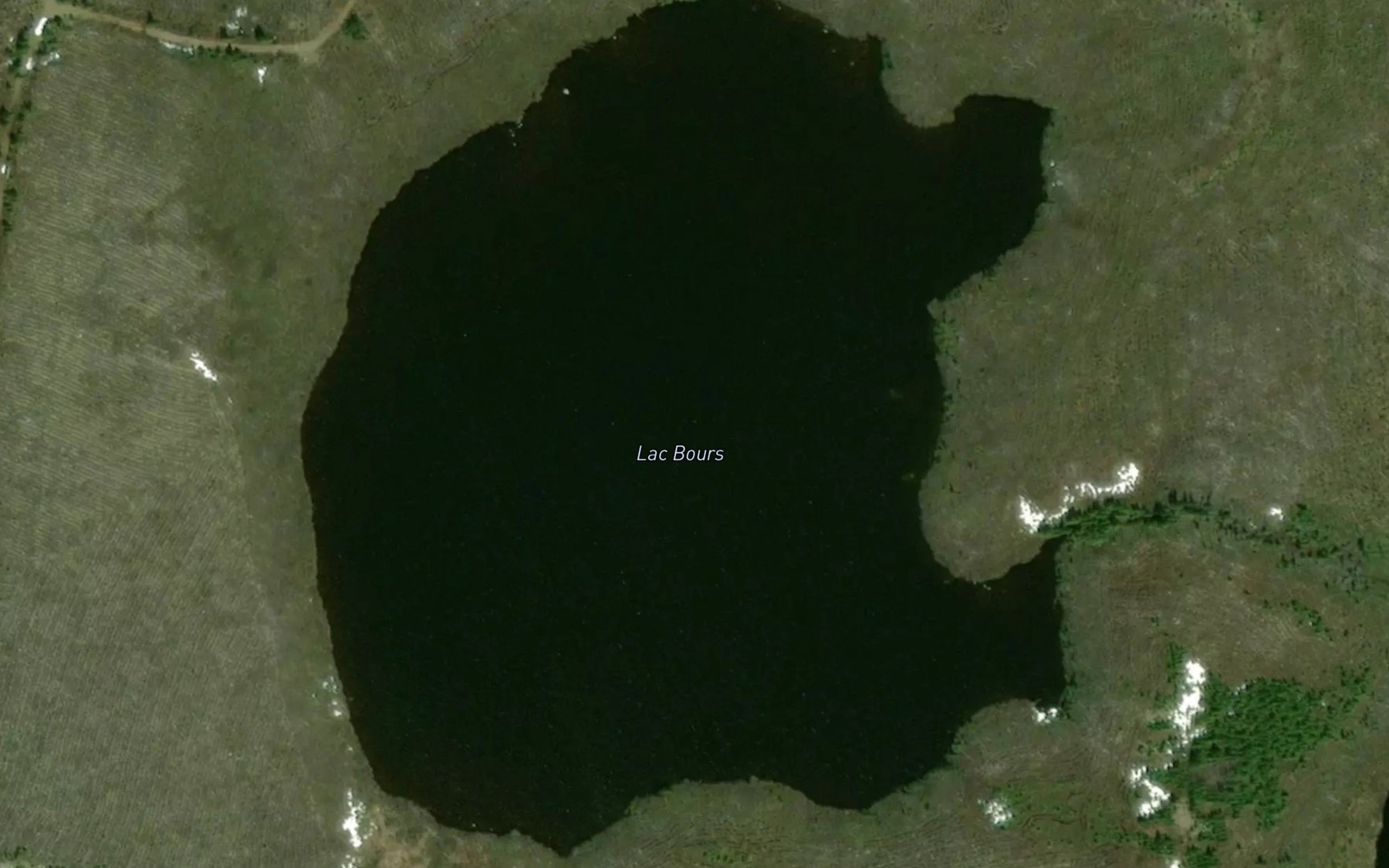Satellite map of the Lac Bours