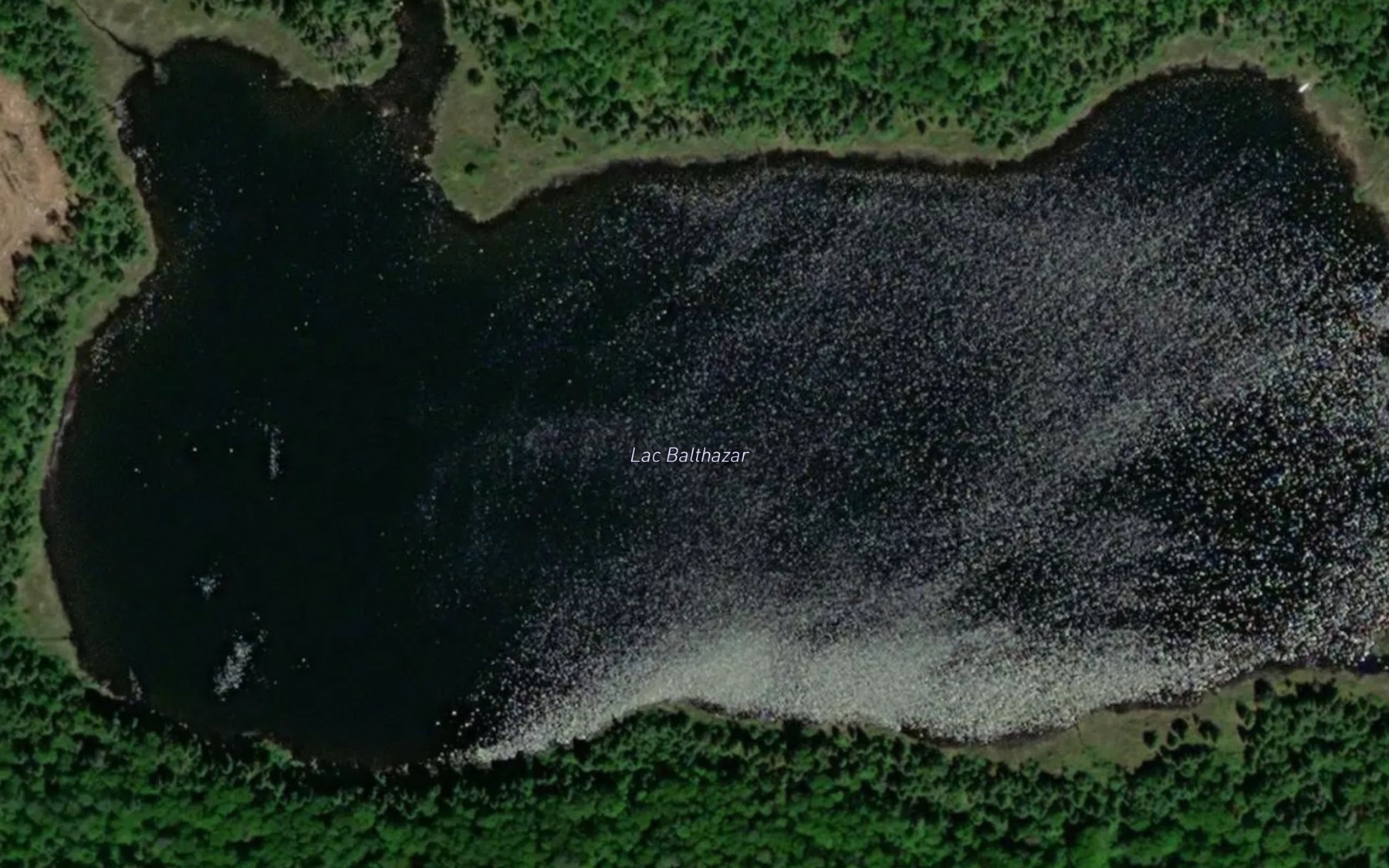 Satellite map of the Lac Balthazar