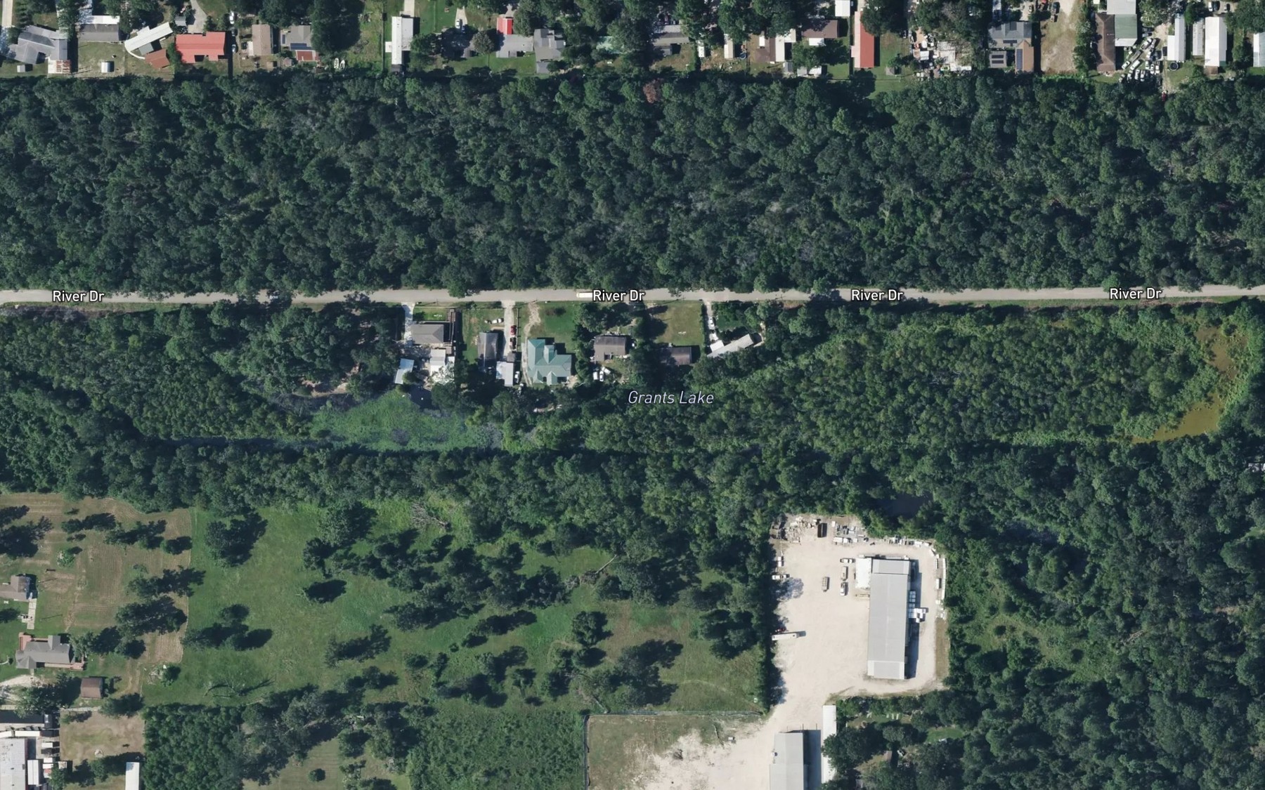 Satellite map of the Grants Lake