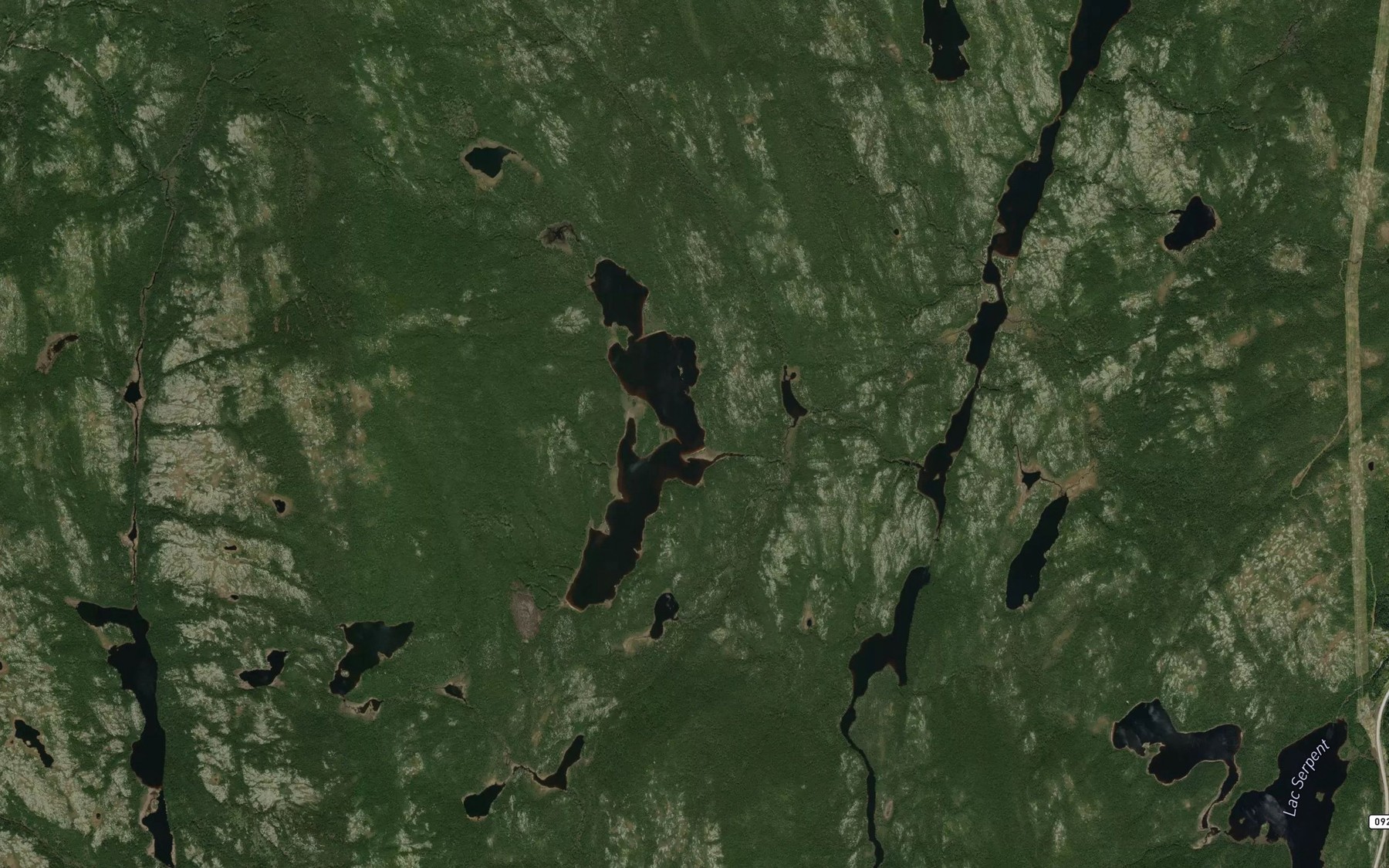 Satellite map of the Lac Trompe-la-Vue