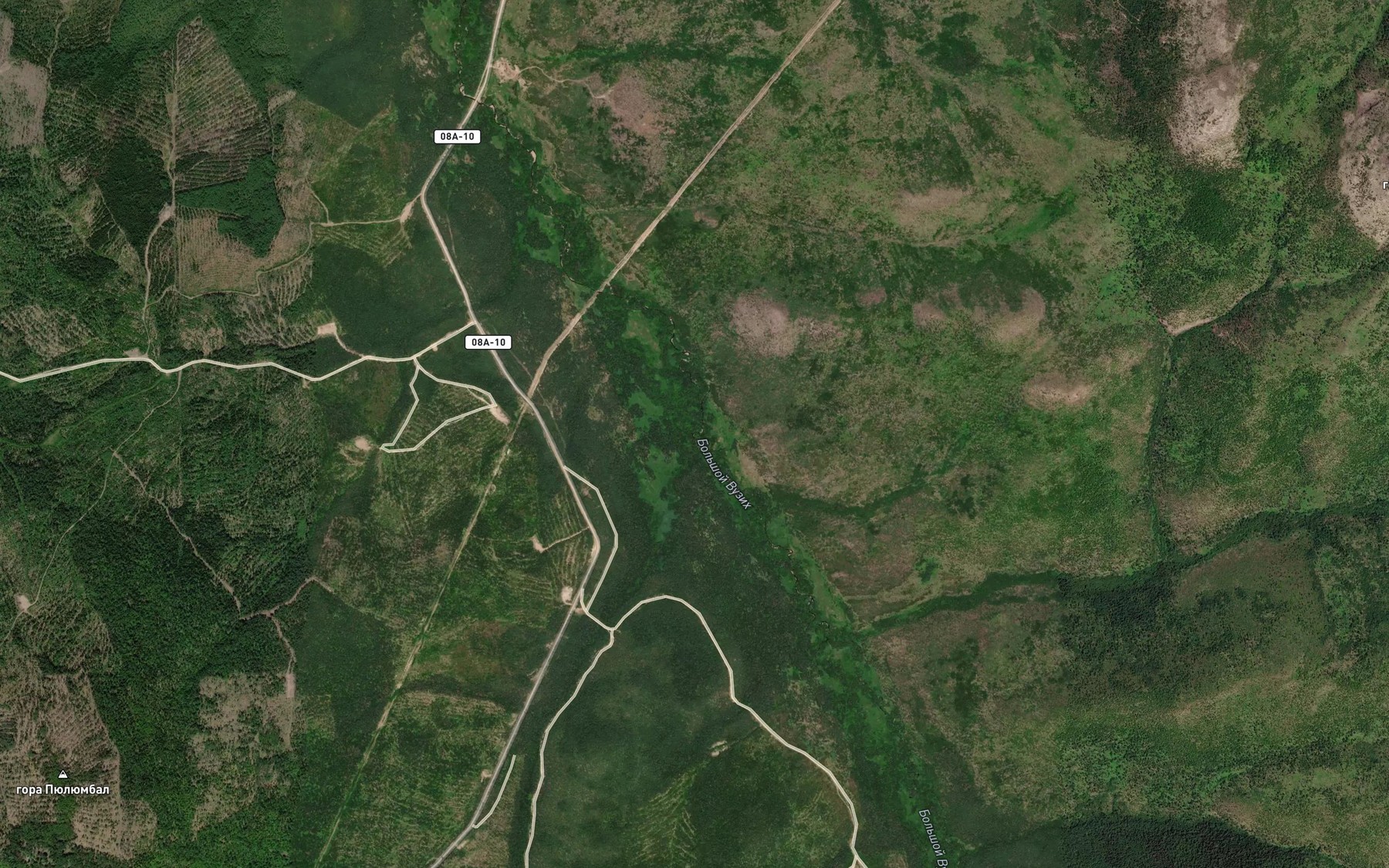 Satellite map of the Vernyy
