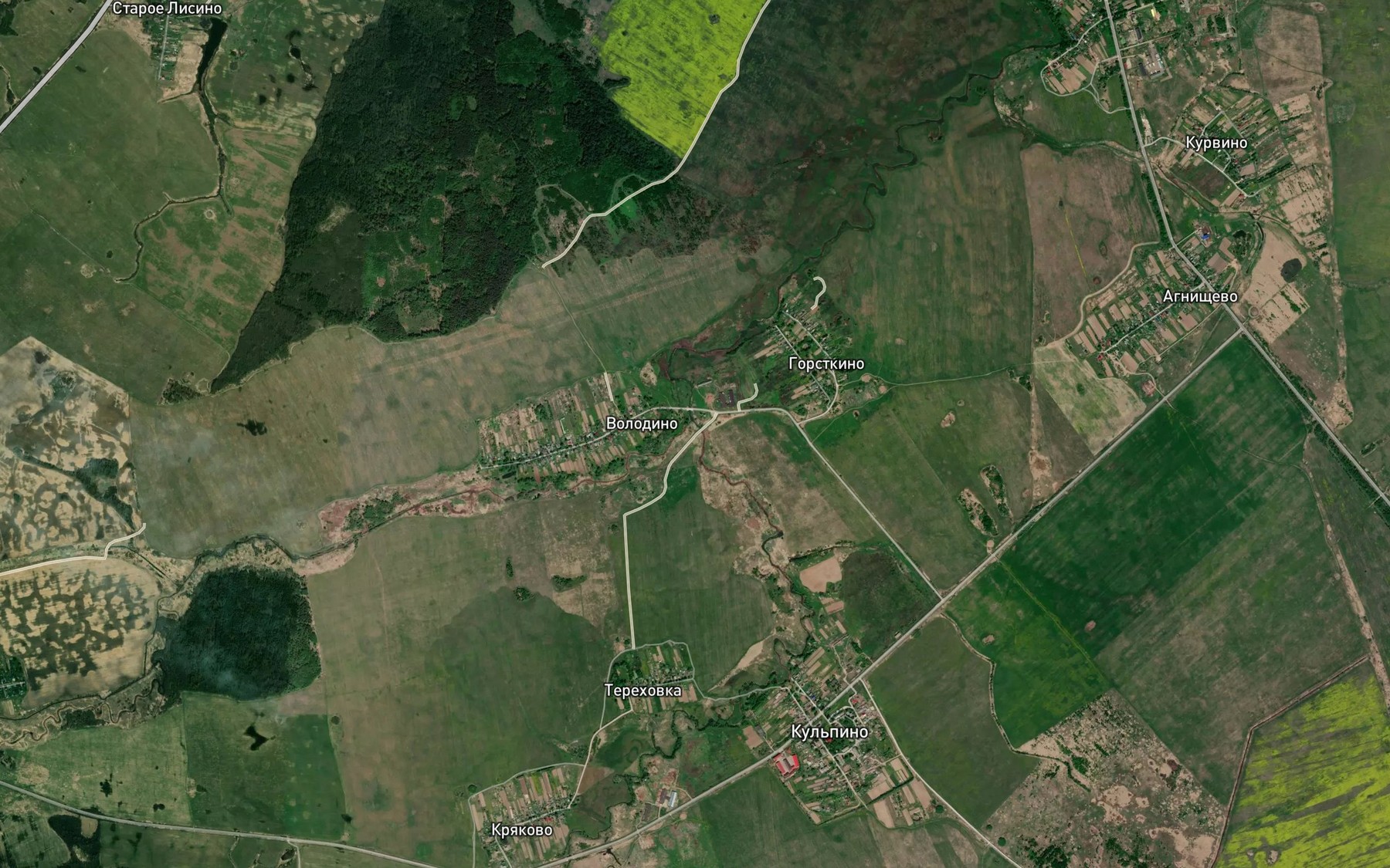 Satellite map of the Sherstnya
