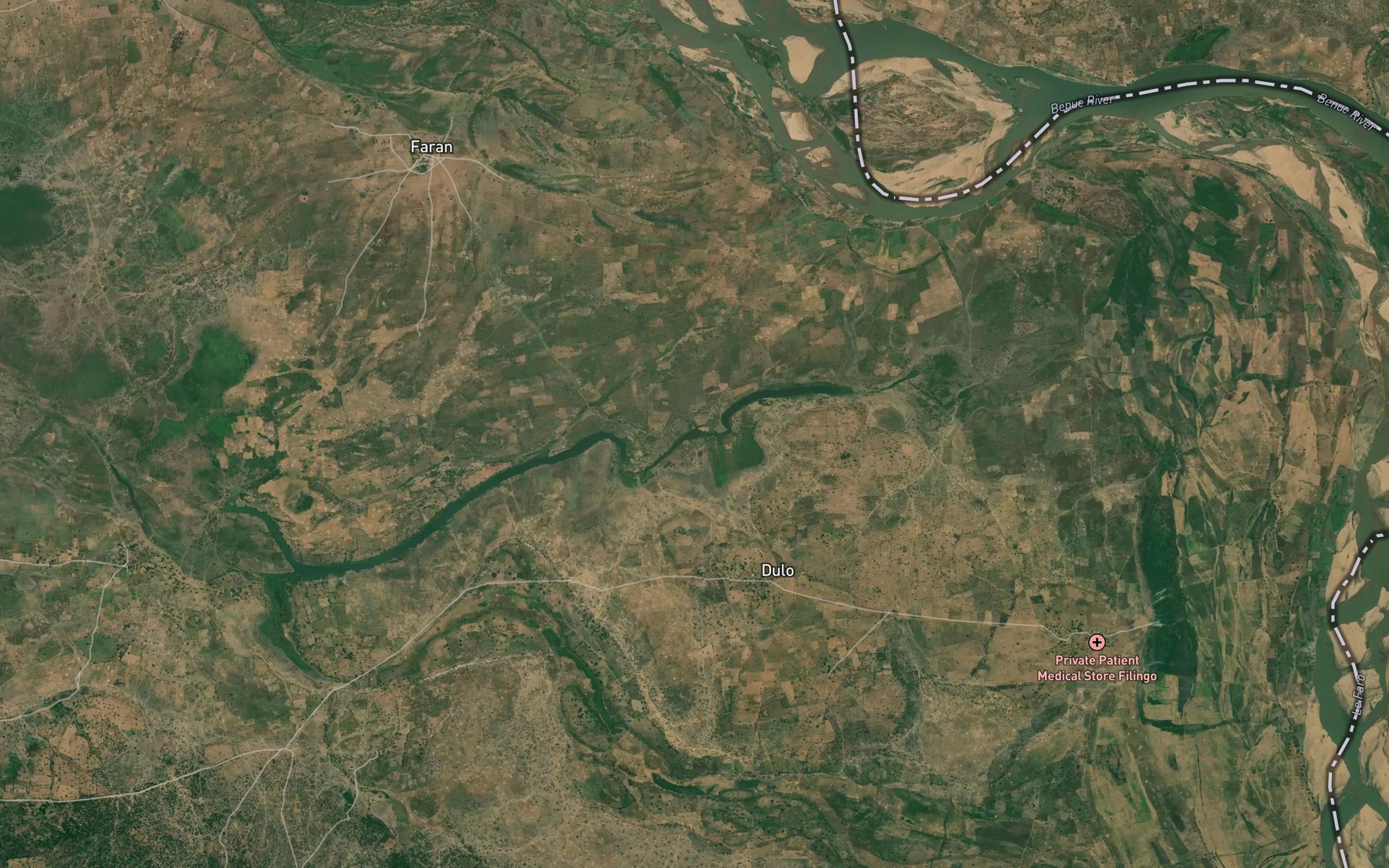 Satellite map of the Lake Gildi