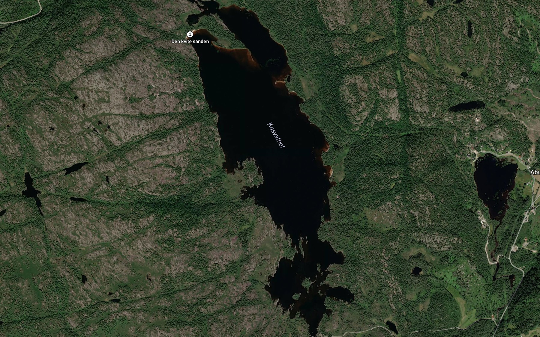 Satellite map of the Kosvatnet