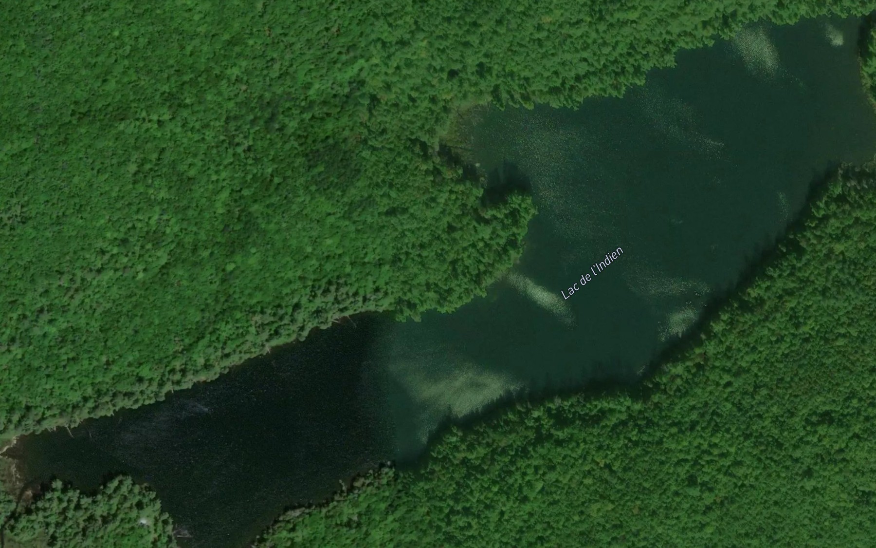 Satellite map of the Lac de l'Indien
