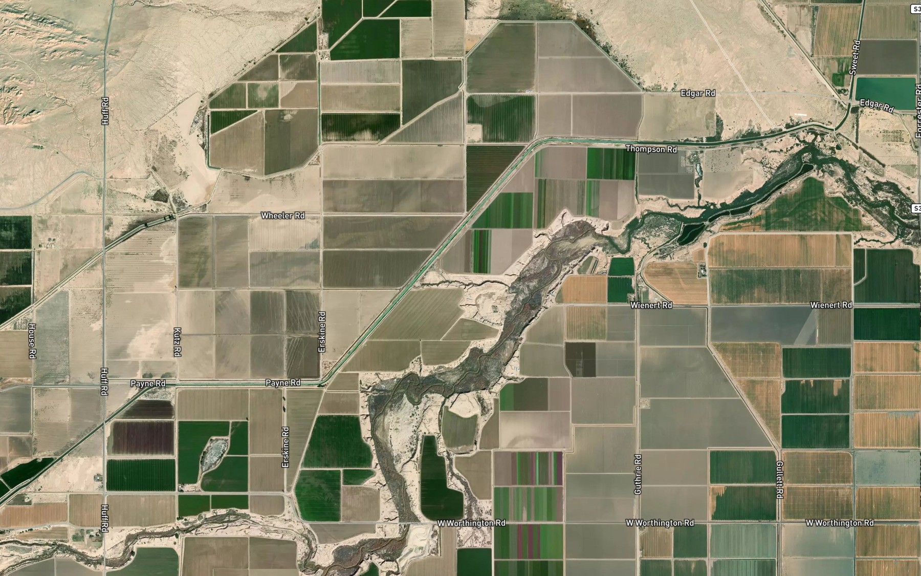 Satellite map of the Flax Waste