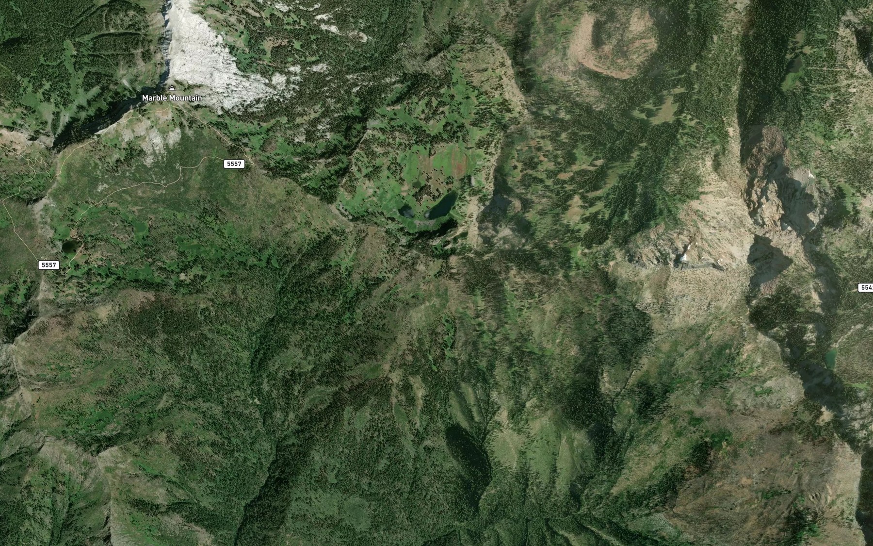 Satellite map of the Soft Water Spring