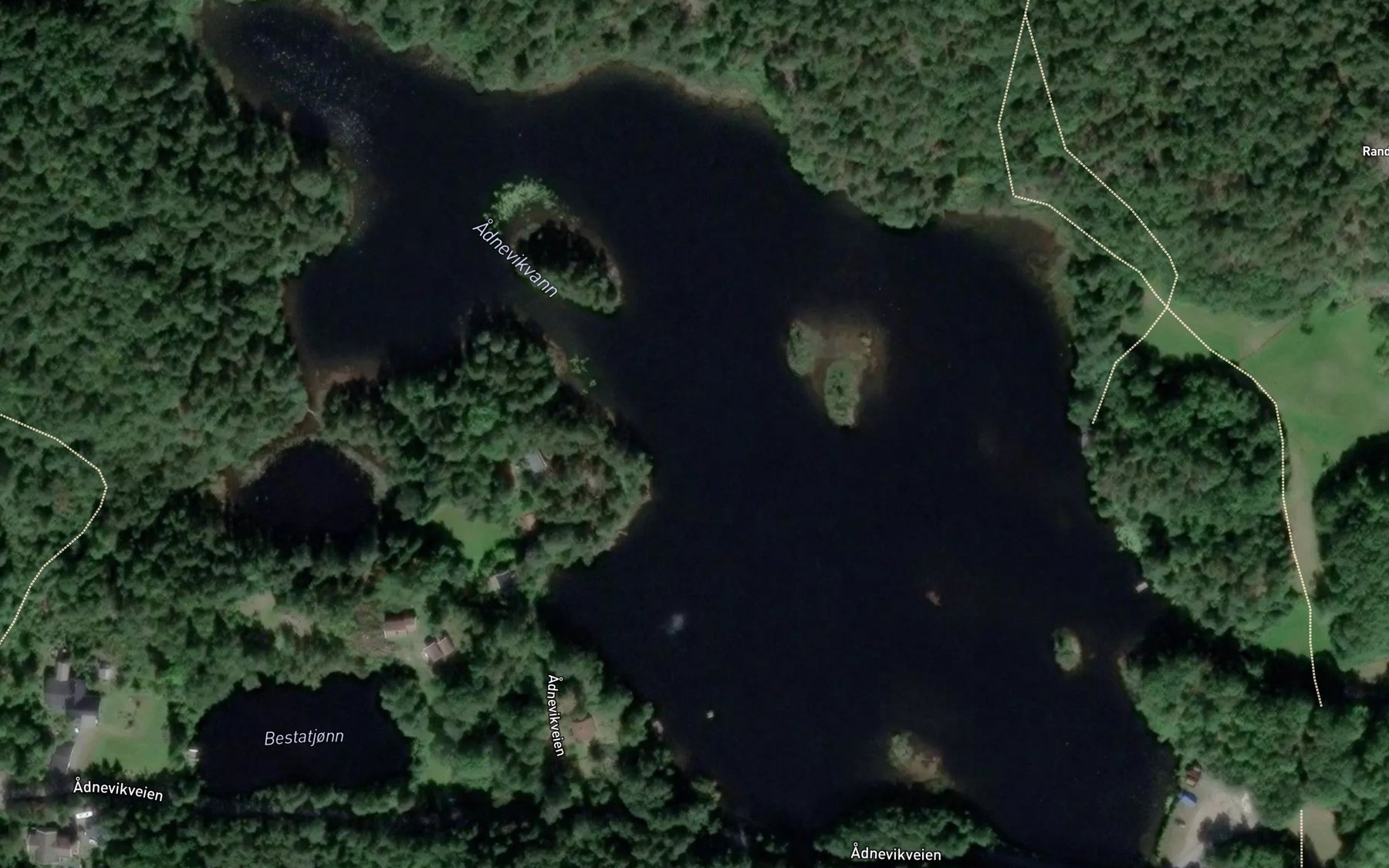 Satellite map of the Anevikvatnet