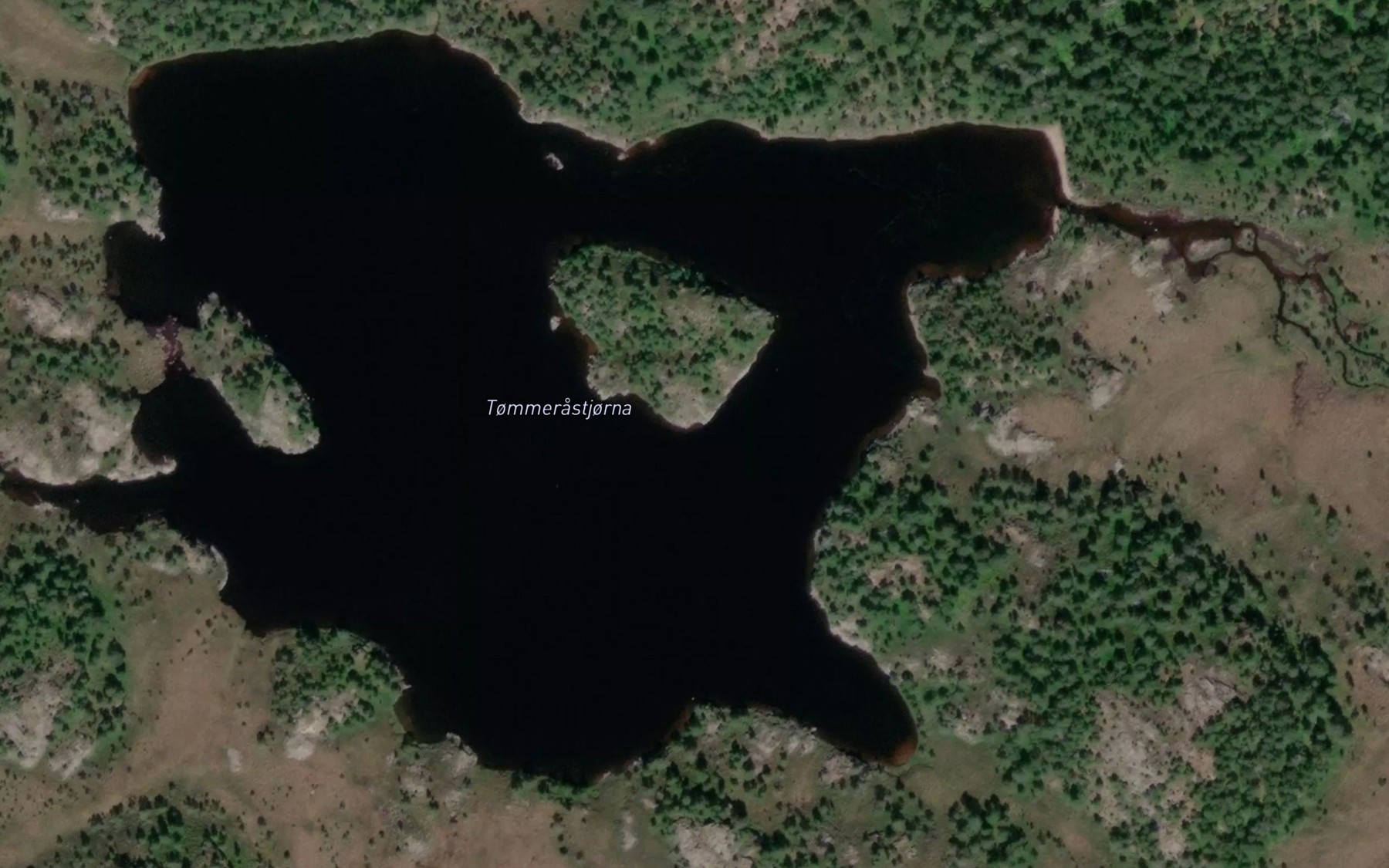 Satellite map of the Tommerastjorna