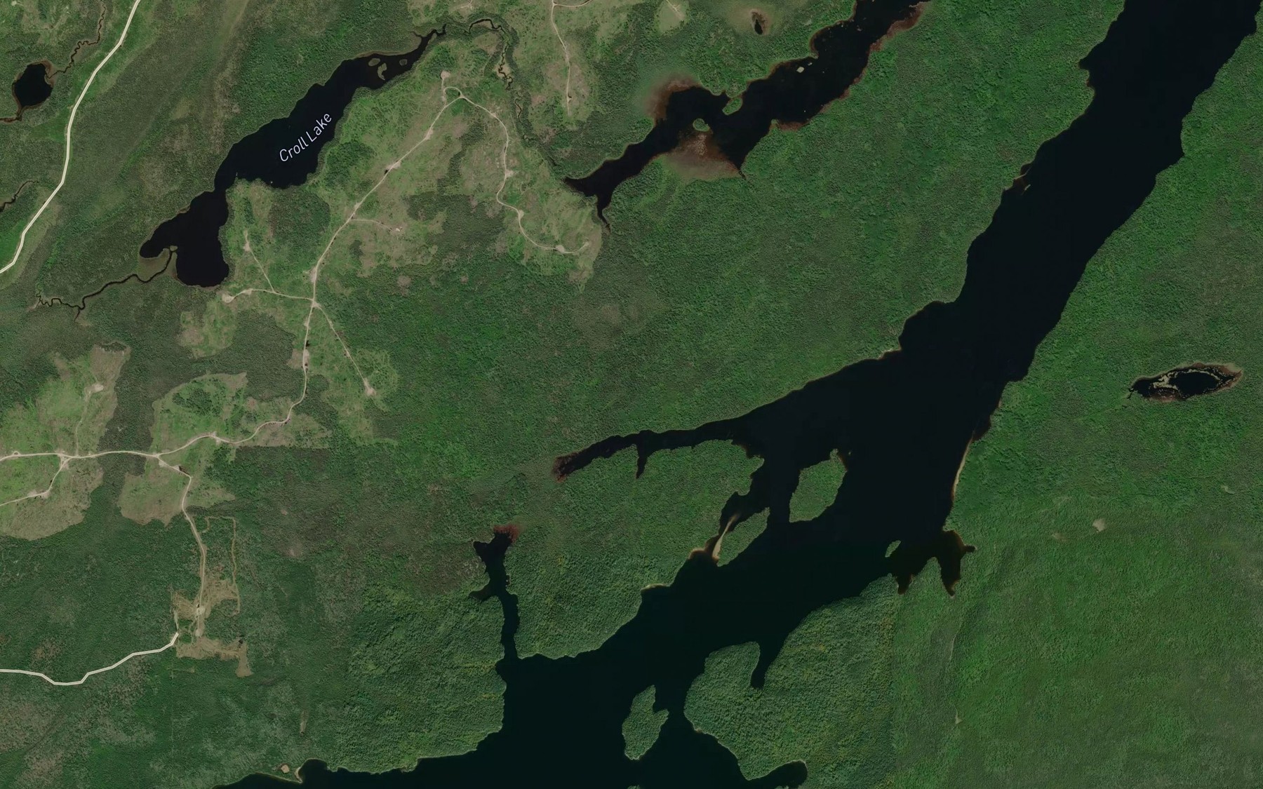 Satellite map of the Birch Bay