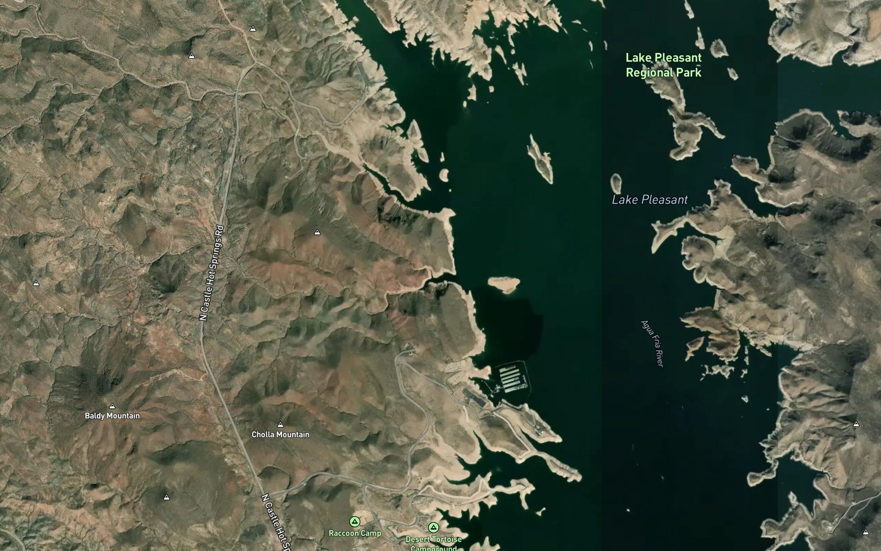 Satellite map of the Pipeline Cove