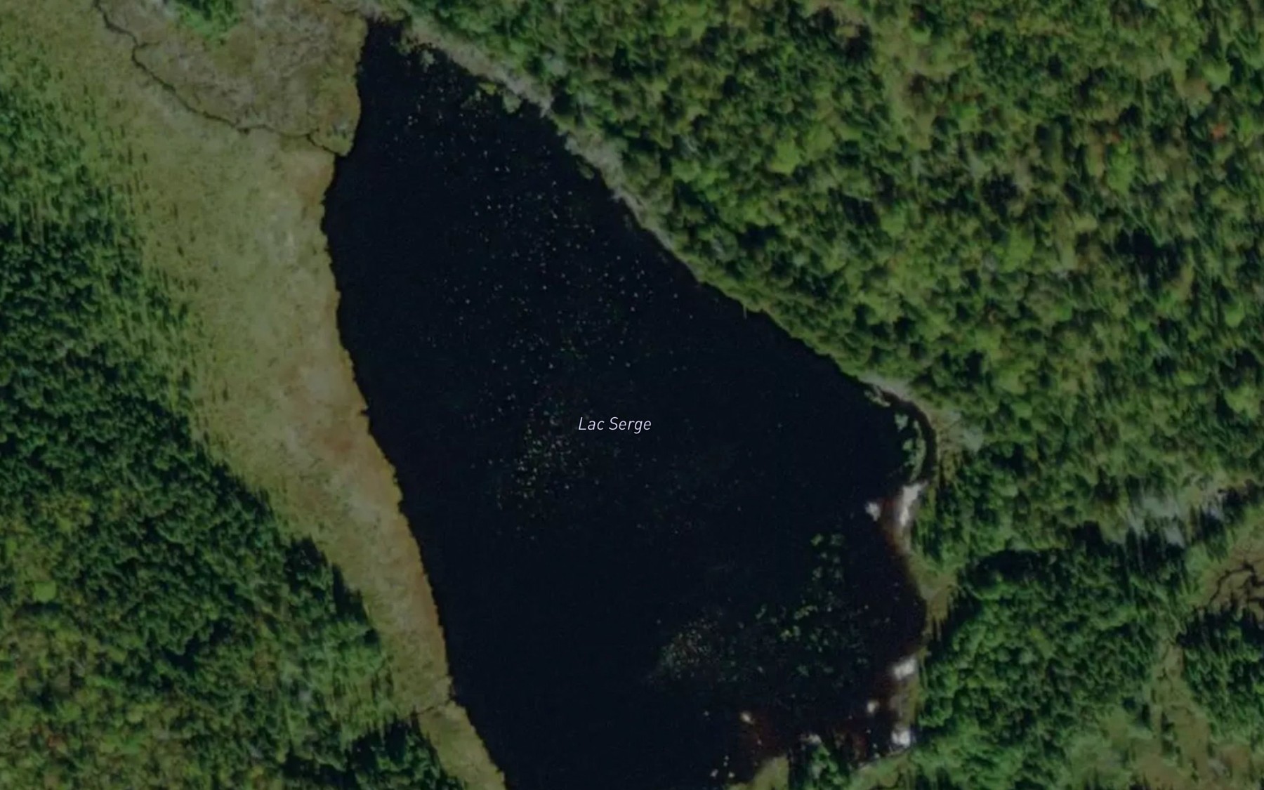Satellite map of the Lac Serge