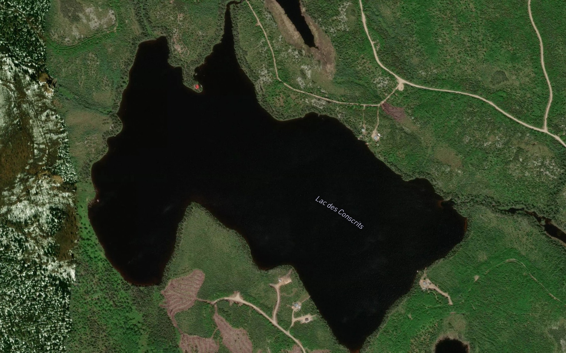 Satellite map of the Lac des Conscrits