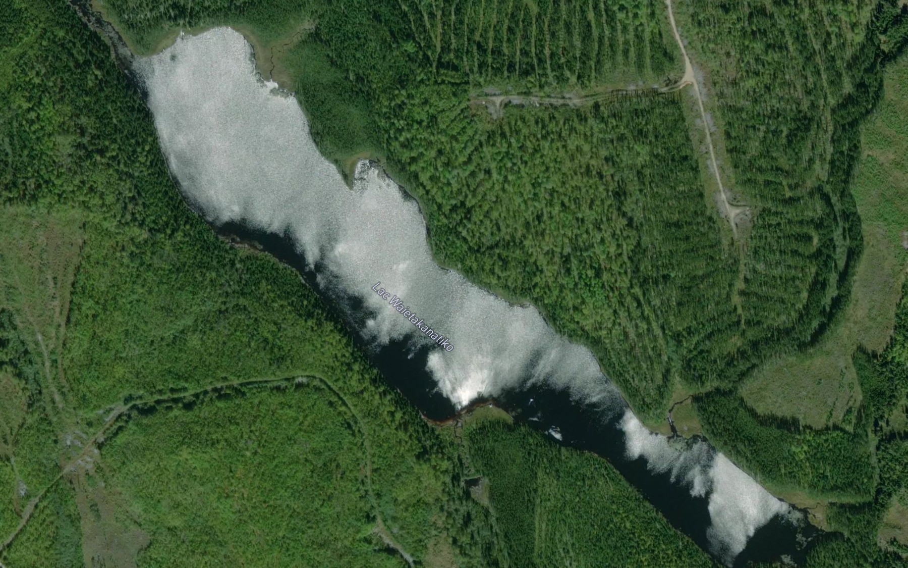 Satellite map of the Lac Waietakanatiko