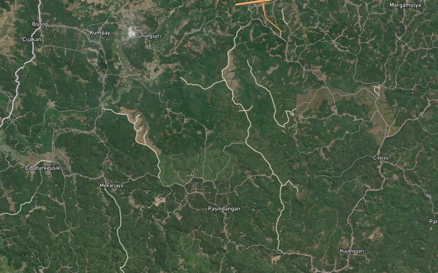Satellite map of the Ci Saireun