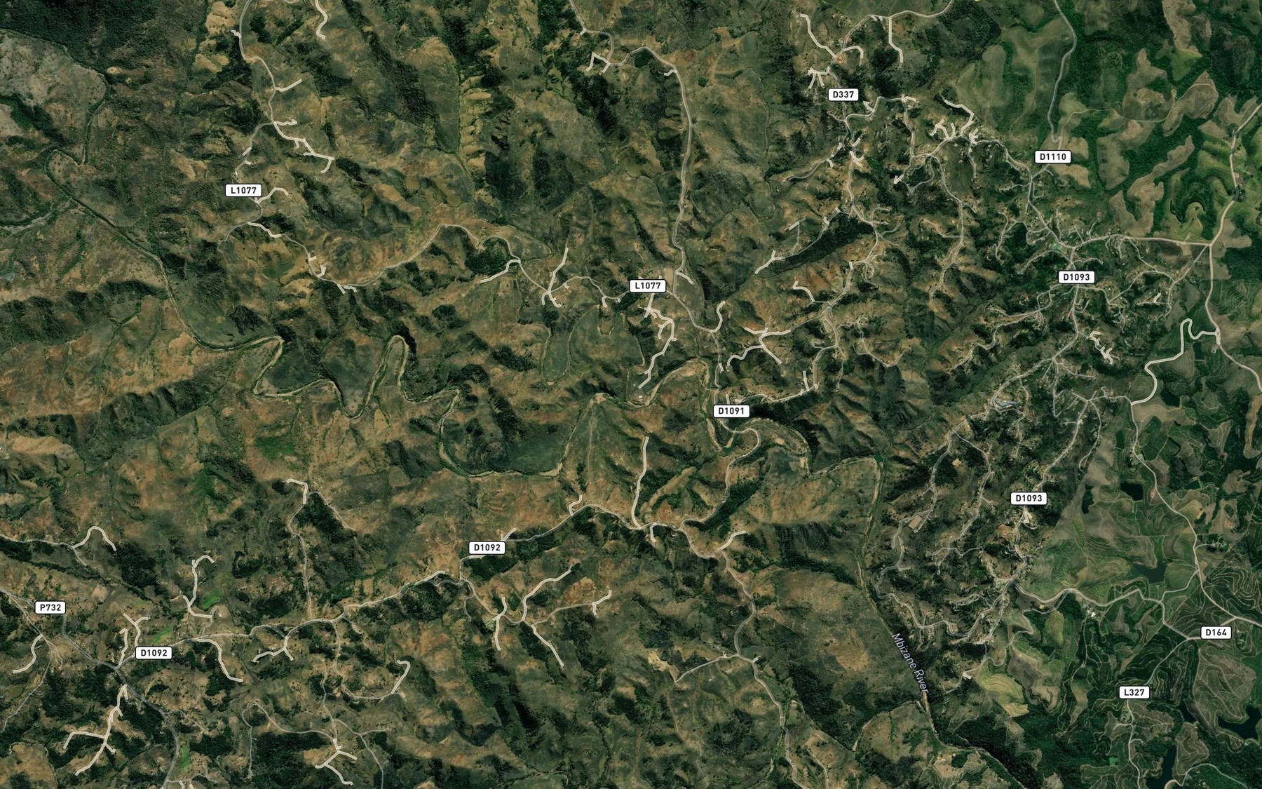 Satellite map of the Zande
