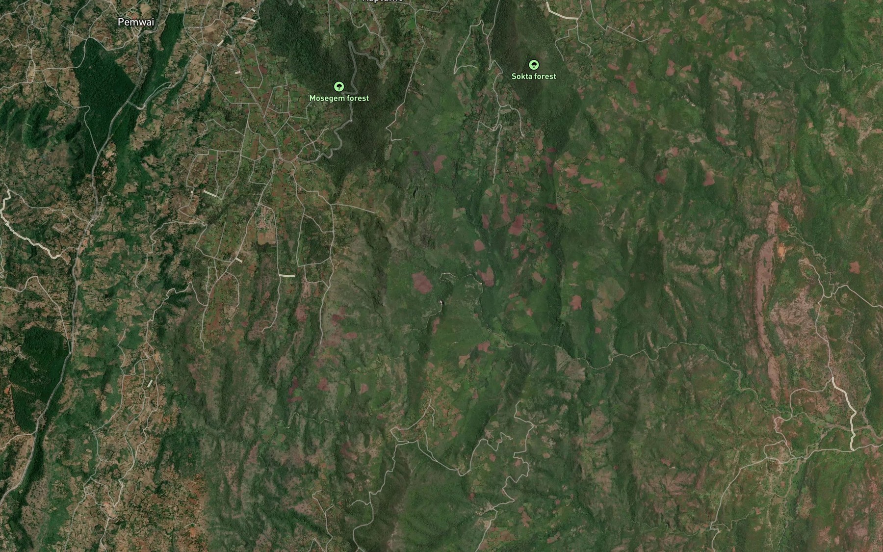 Satellite map of the Kirandich