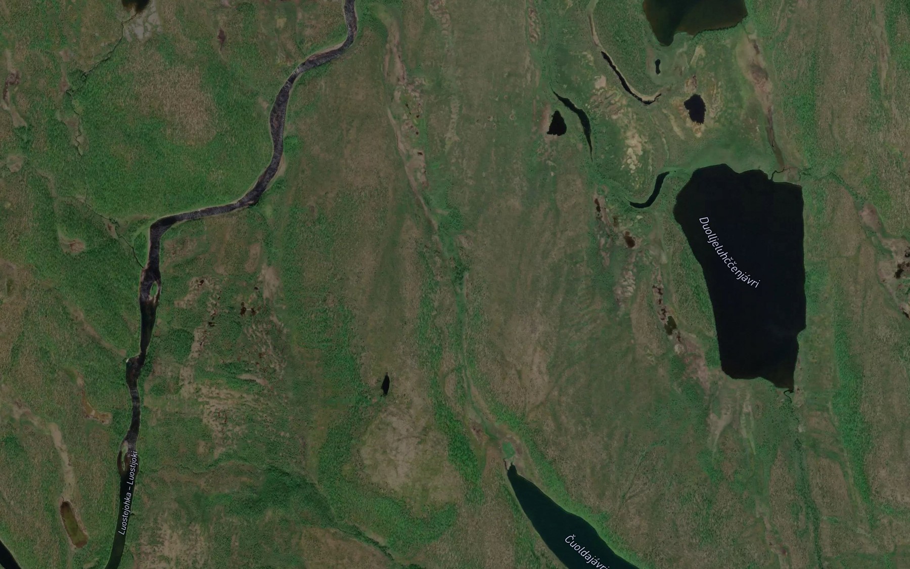 Satellite map of the Cuoldajakka