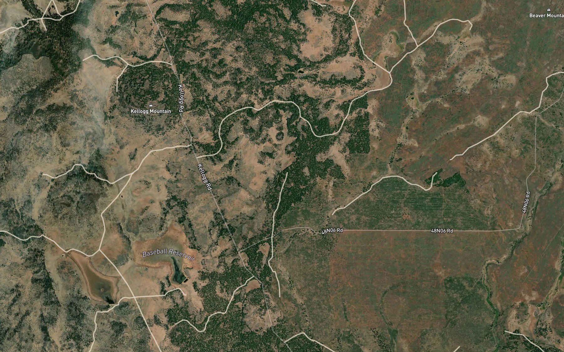 Satellite map of the Juniper Spring