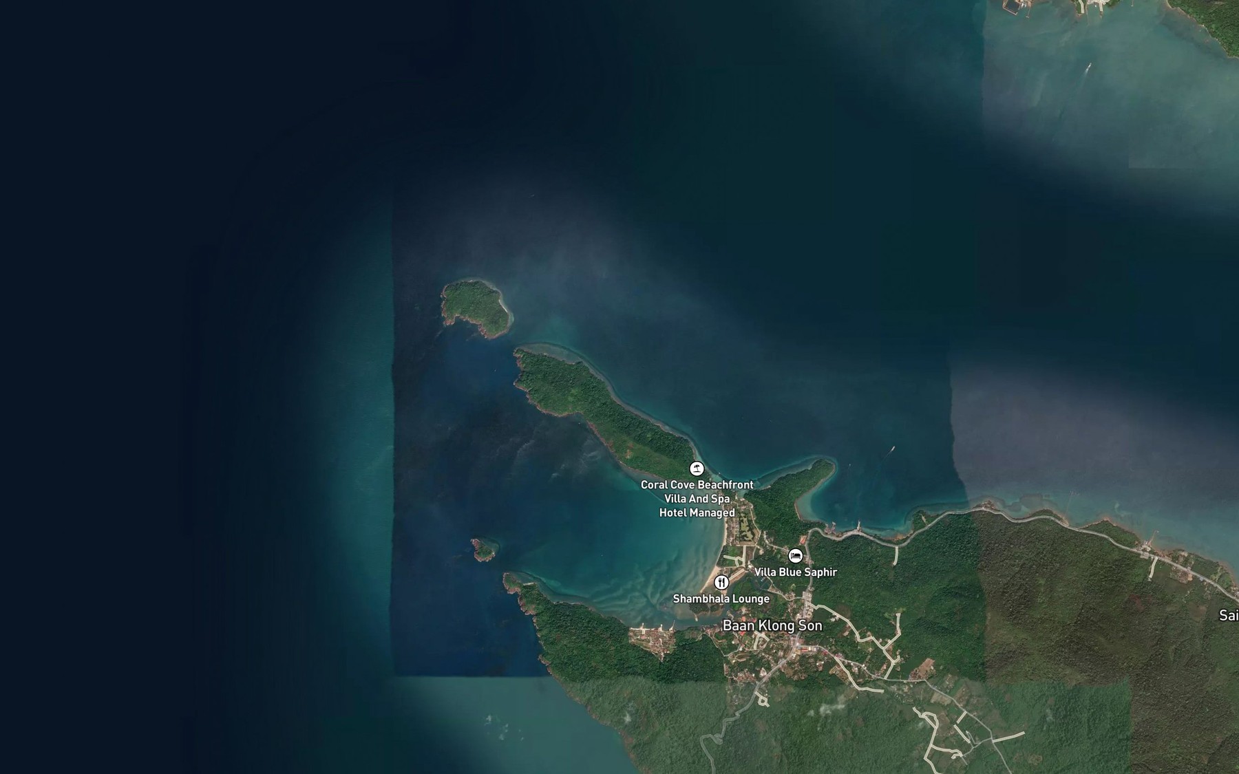 Satellite map of the Ao Chang Sam Luk