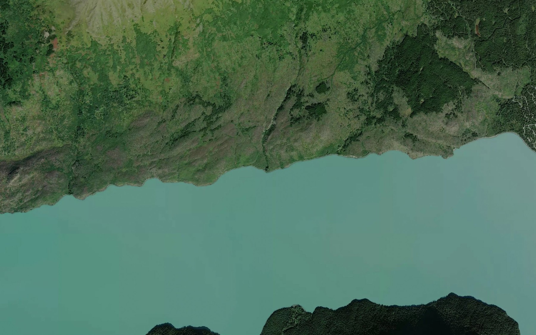 Satellite map of the Schilter Creek