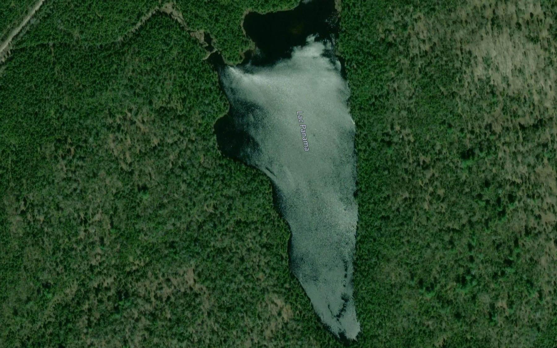 Satellite map of the Lac Panama