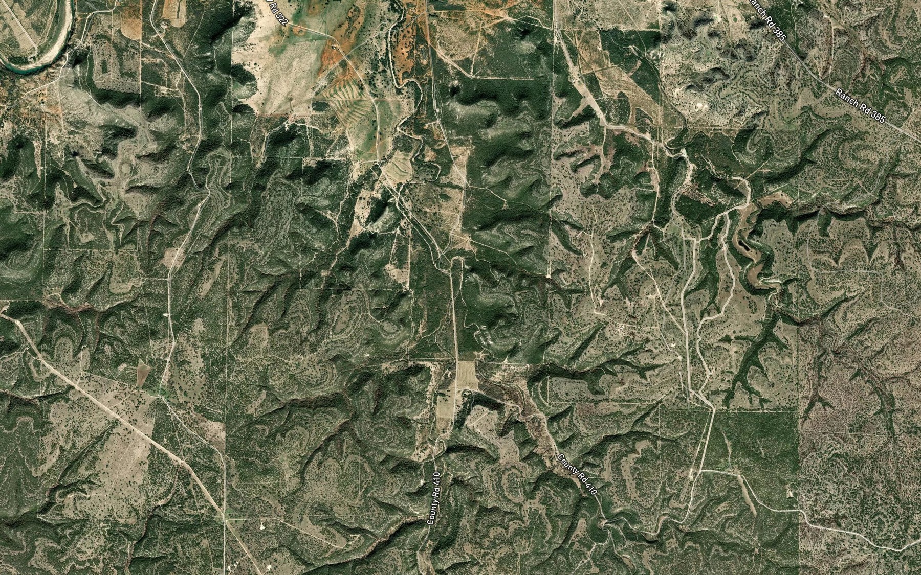 Satellite map of the East Sycamore Creek