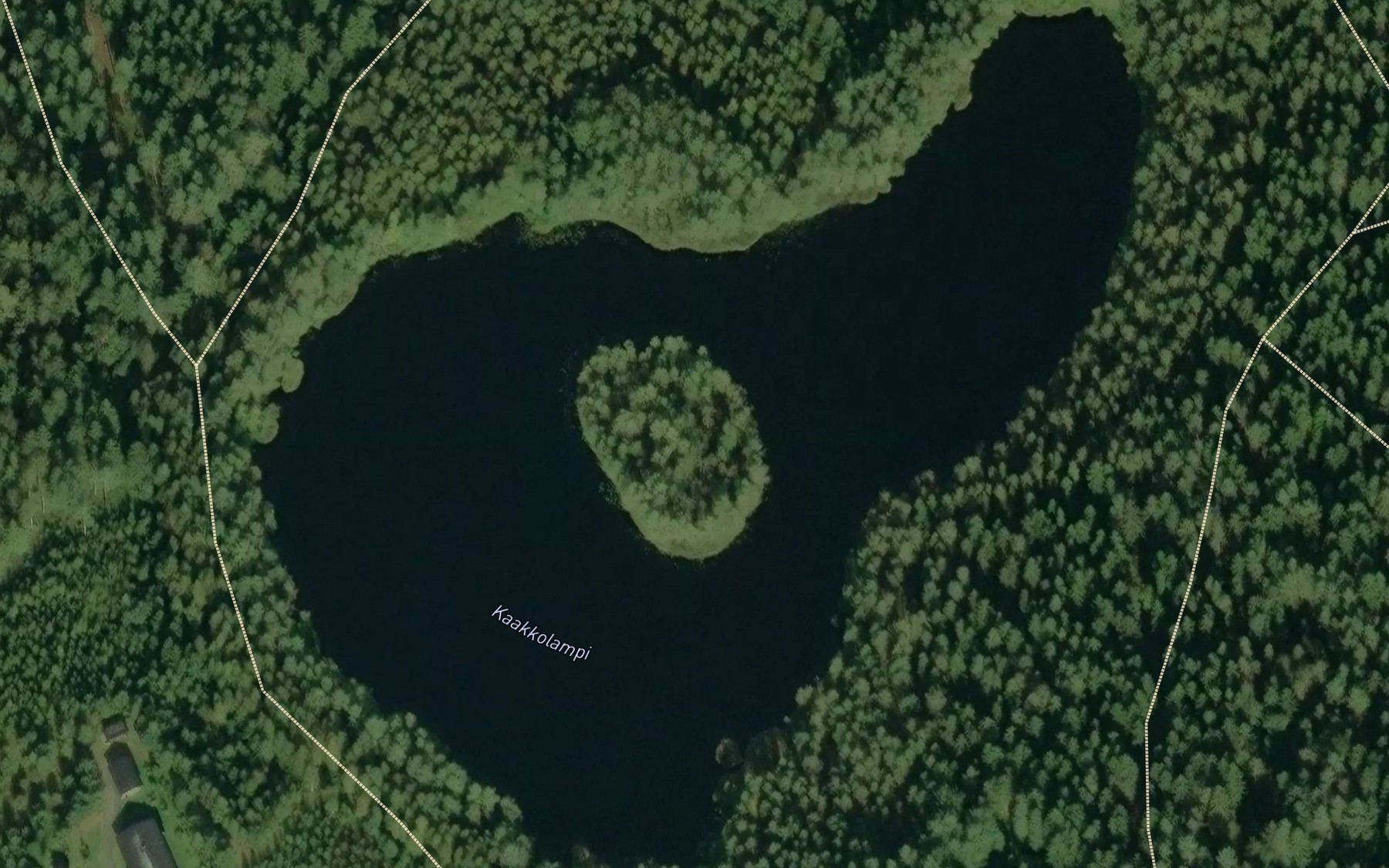 Satellite map of the Kaakkolampi