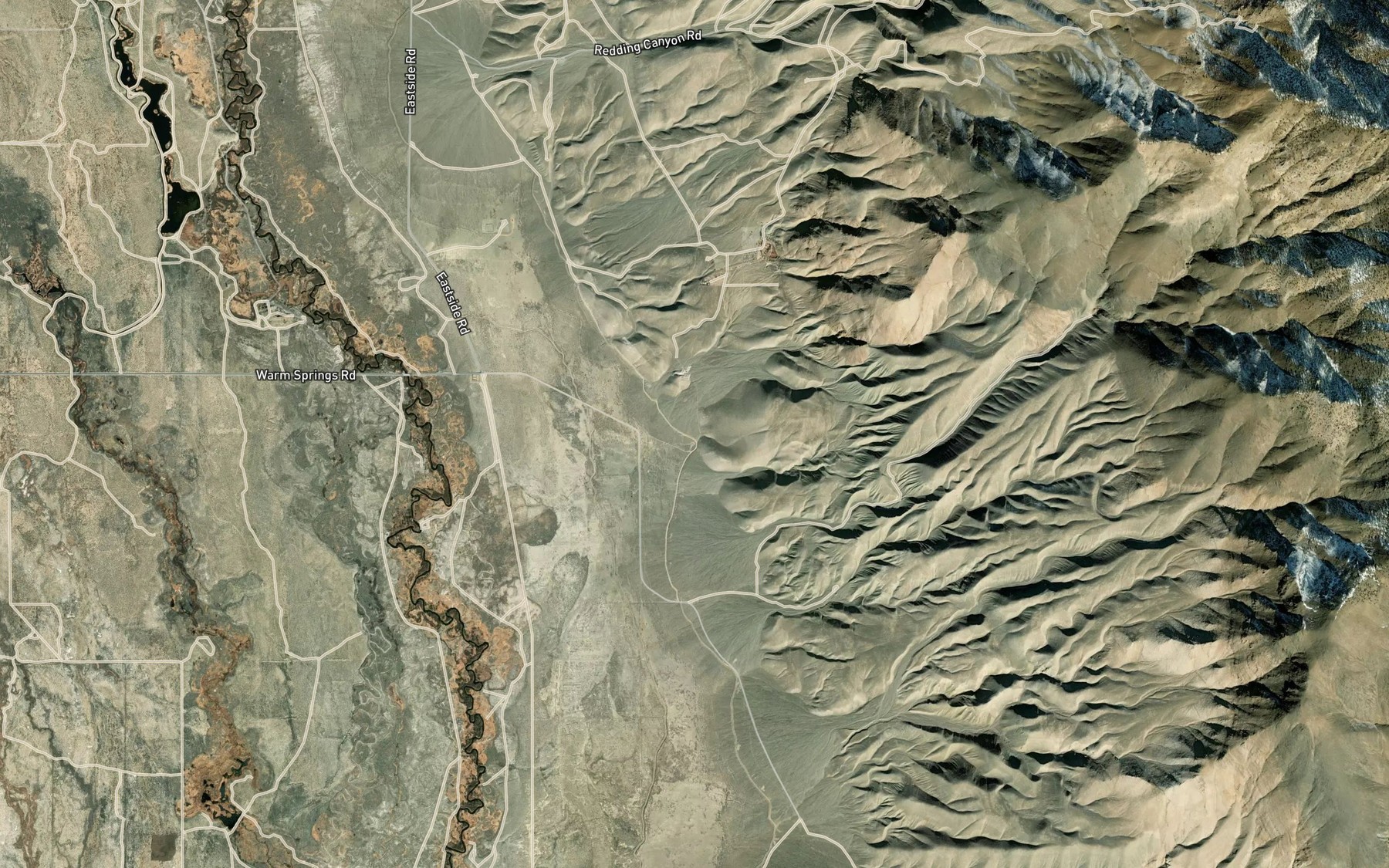 Satellite map of the Geiger Canal
