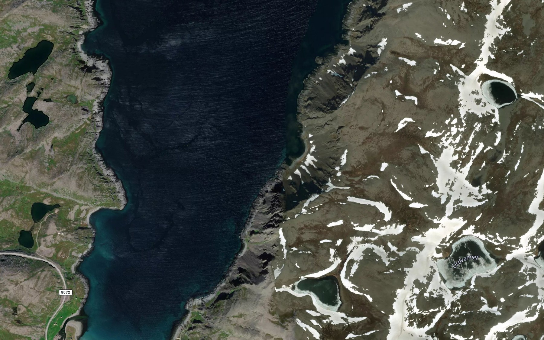 Satellite map of the Ressevik