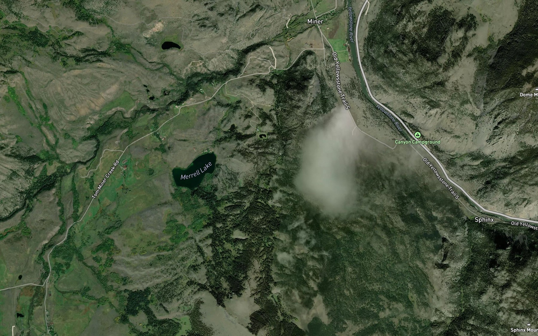 Satellite map of the Wigwam Creek