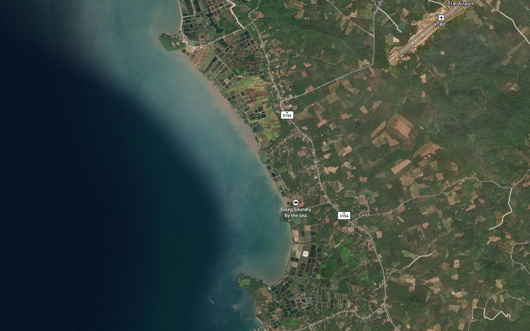 Satellite map of the Khlong Wang Krathung Lung