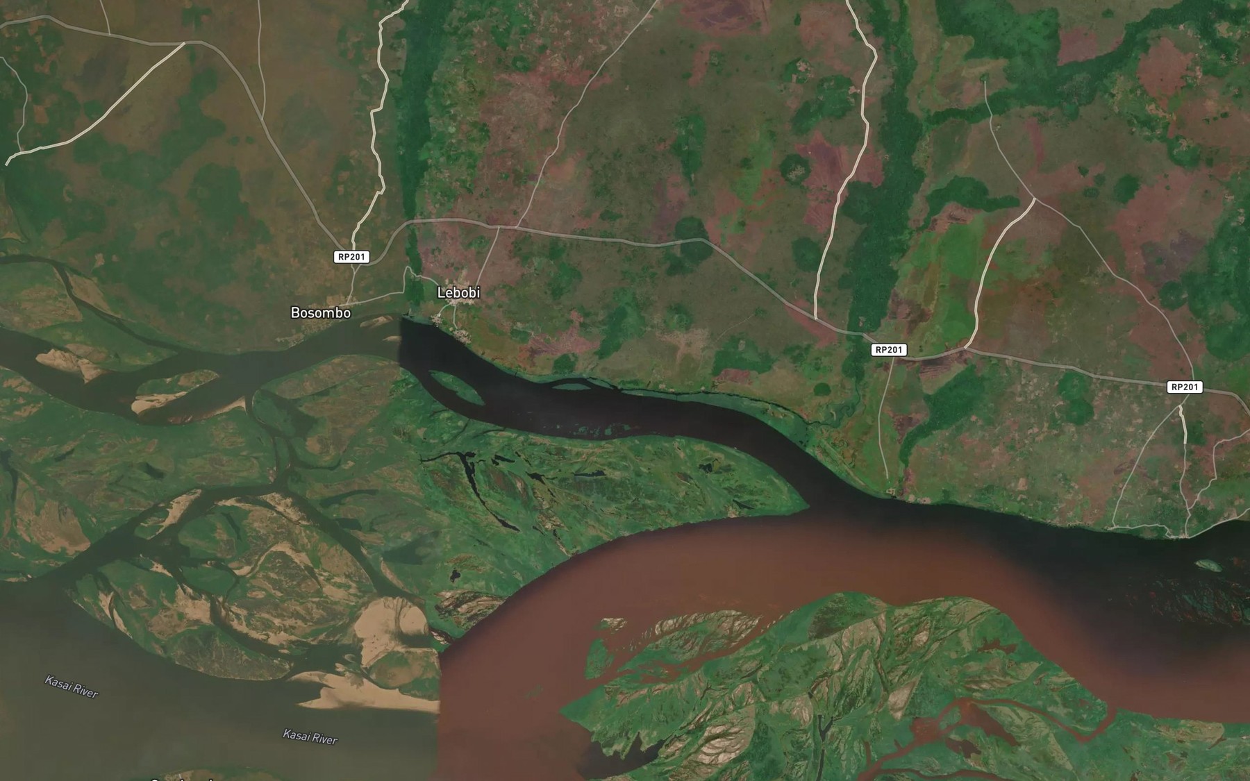 Satellite map of the Monkaba