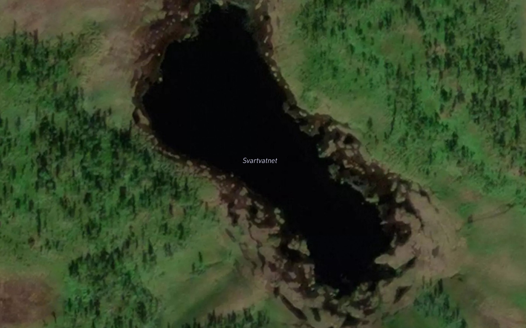 Satellite map of the Svartvatnet